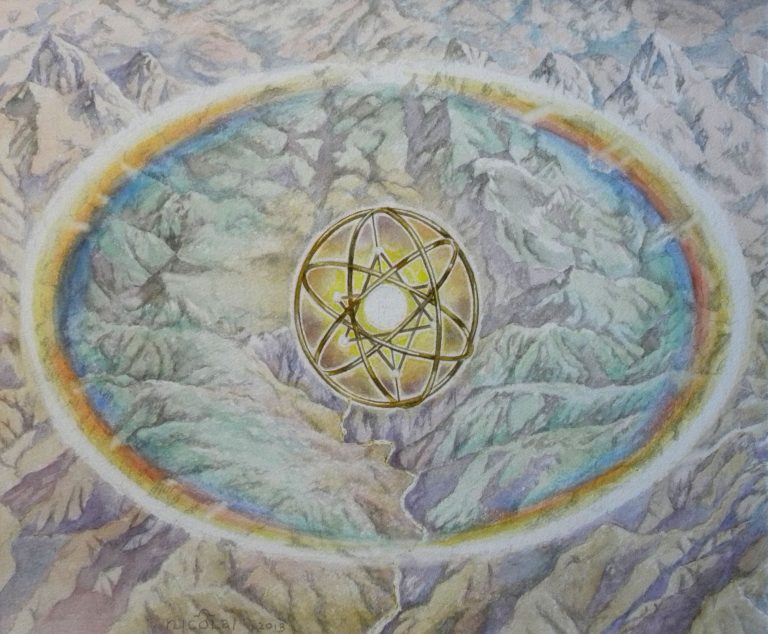 Bird's Eye View, Watercolor, 16 x 21, w/Frame 25 x 31, $1200.