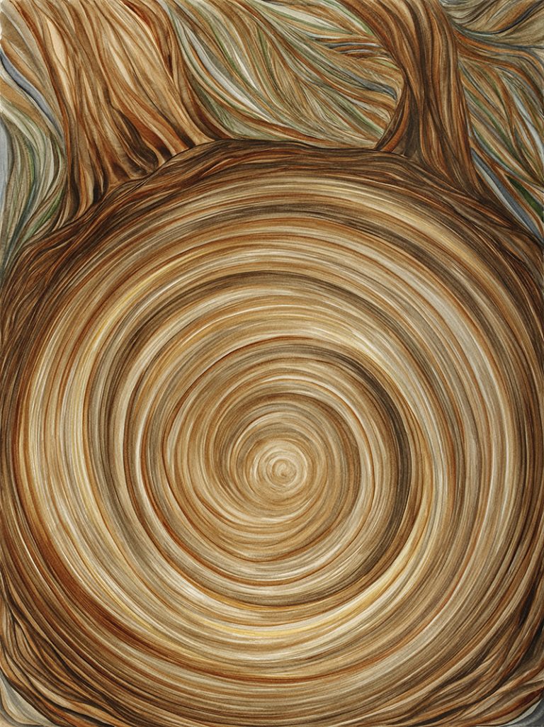 Logged...Where Do We Go From Here? _Original Watercolor, 18x24, $1200 (Archival Digital Prints available in custom sizes, costs vary)