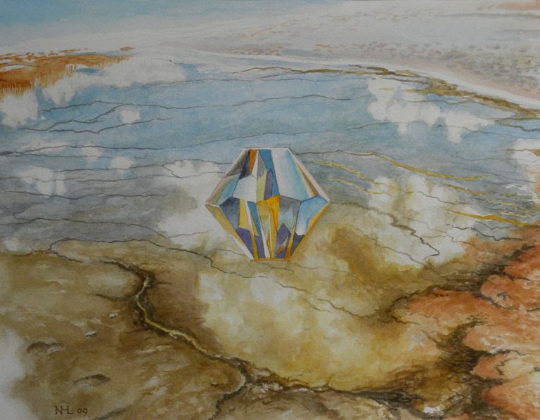 Mineral Pool, Watercolor, 10.5 x 13.5, w/Frame 17 x 21, $500.