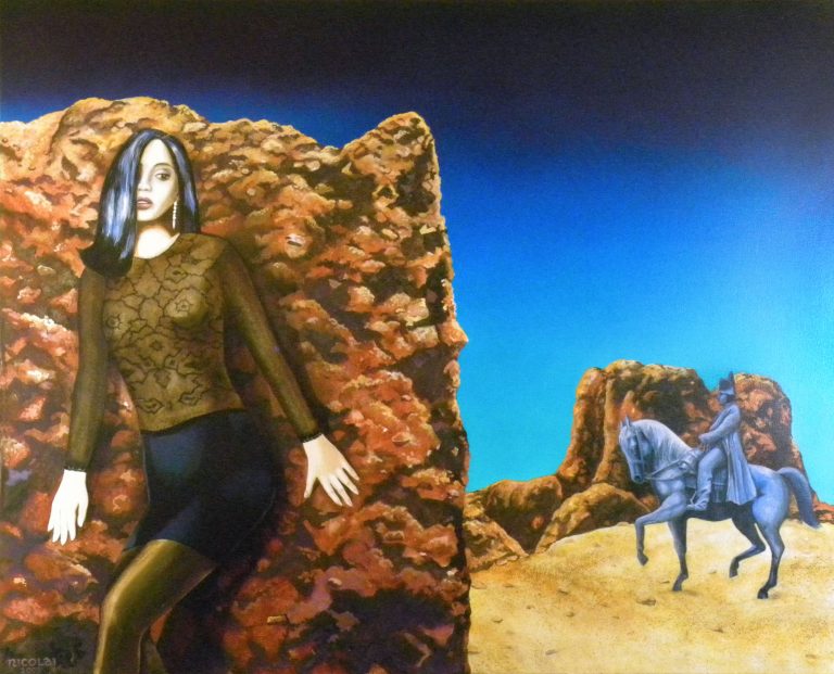 Napoleon in the Wilderness, Acrylic on canvas, 60 x 49, $5000.