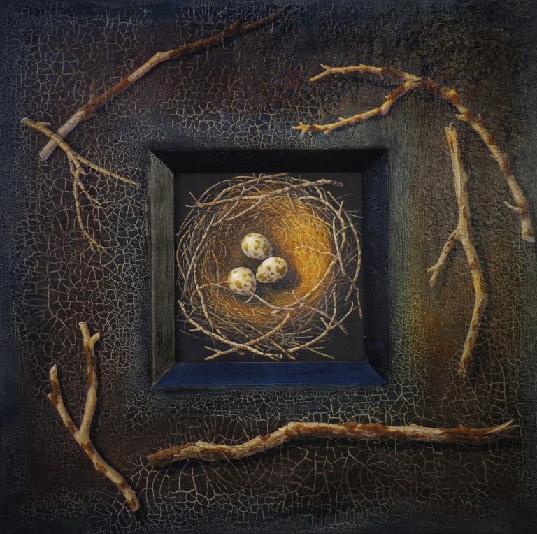 Nest, Acrylic, 34in x 34in, $2600