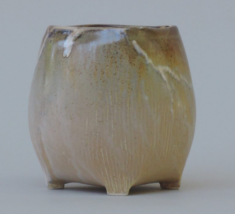 wheel thrown and altered - porcelain - $40