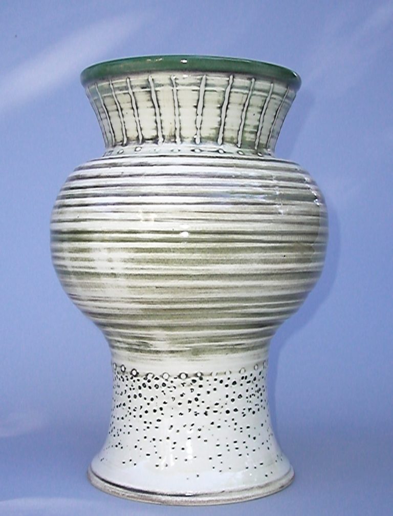 multipart vase, wheel thrown and altered - porcelain - $95