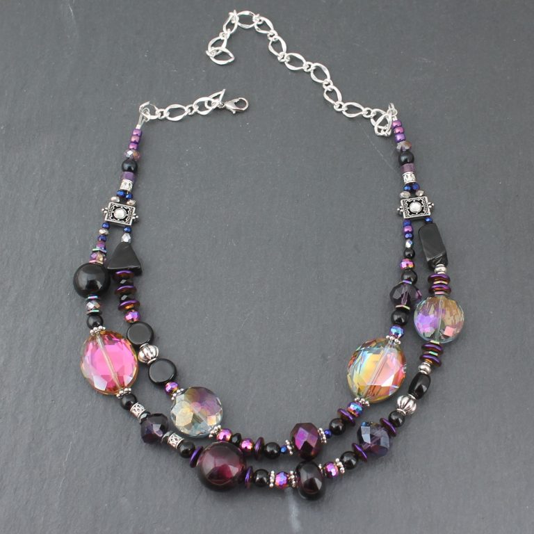 Black and Purple Asymmetric Double Strand 768x768