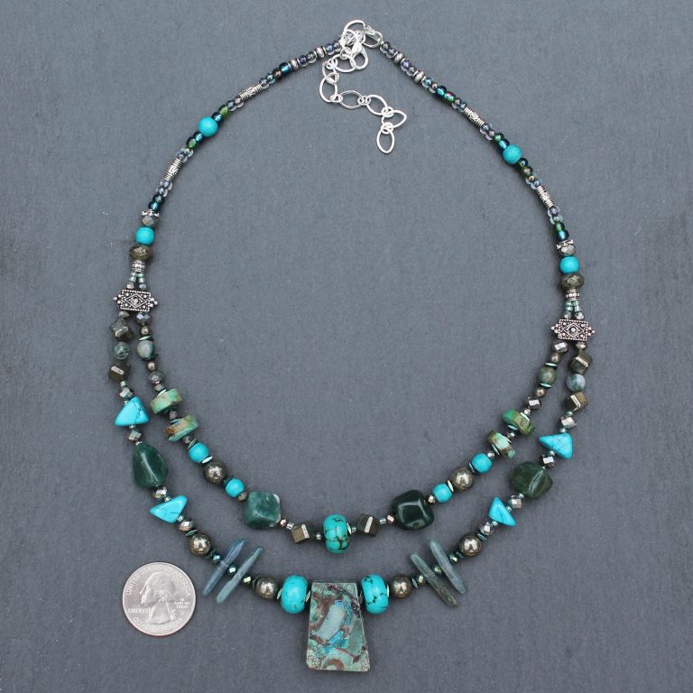 Brown and Turquoise Ocean Jade Trapezoid IMG 4987 square 768x768