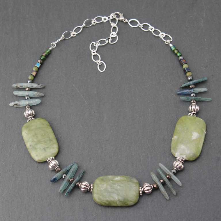 Spring Green Stone Trio w Kyanite IMG 3361 768x768