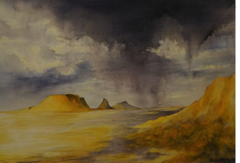 Approaching Storm Monument Valley 768x523