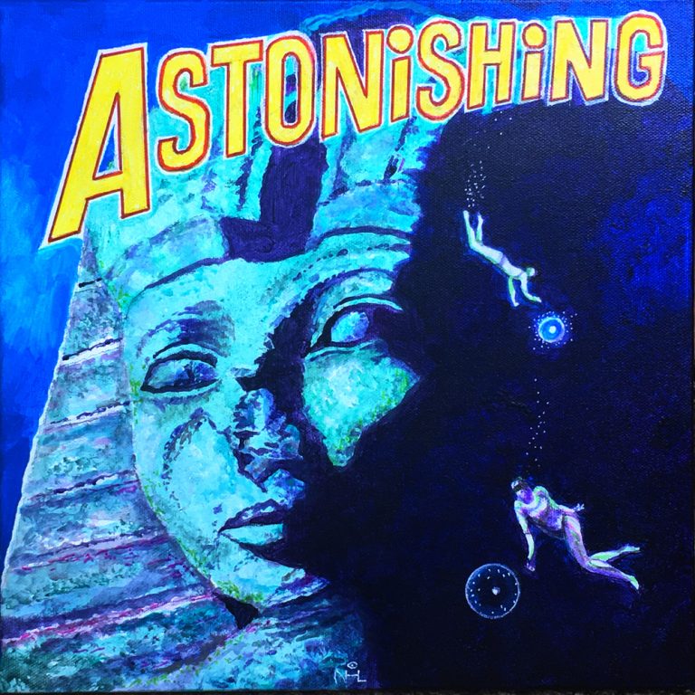 Astonishing - 12 x 12 Acrylic on Canvas $225. Giclée, 12 x 12 Bare Print $59.