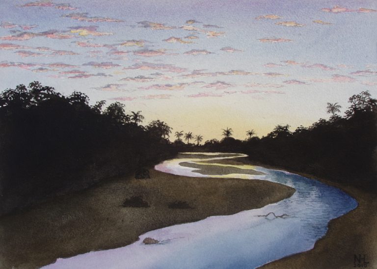 Tuito River - Yelapa Series, Giclée Print from Original Watercolor, 10 x 14, Bare Print $55.