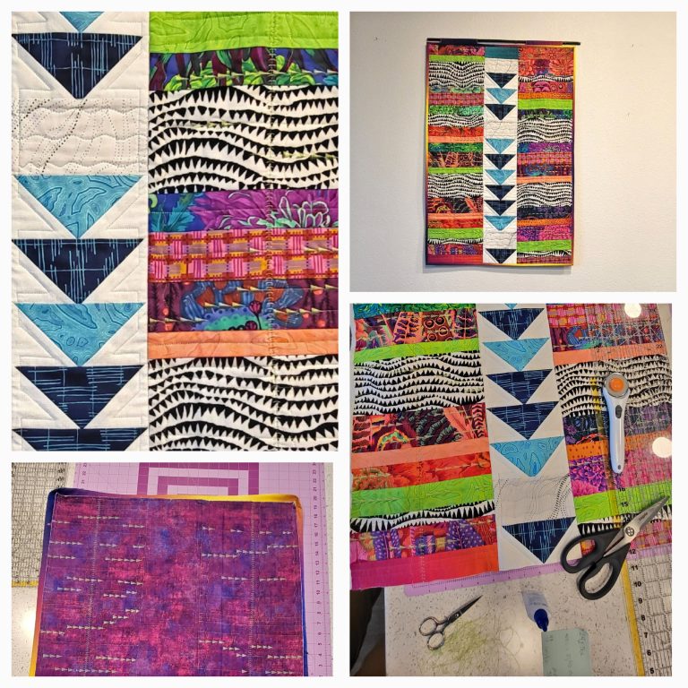 Molt Migration art quilt 20x36 inches $150
