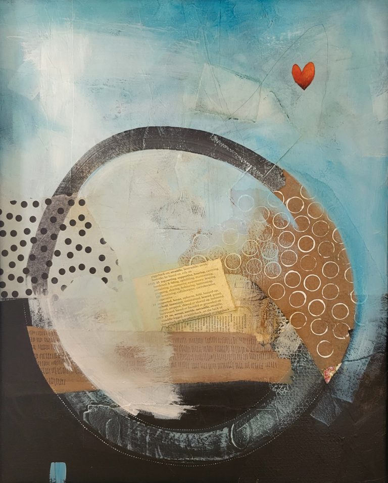 Circle of friends. / Mixed media on canvas / 20' x 16' / NFS