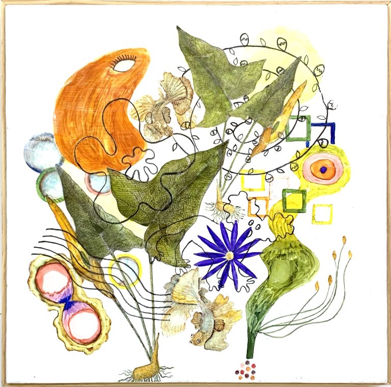 Bliss XIX, 16"x 16". 400.