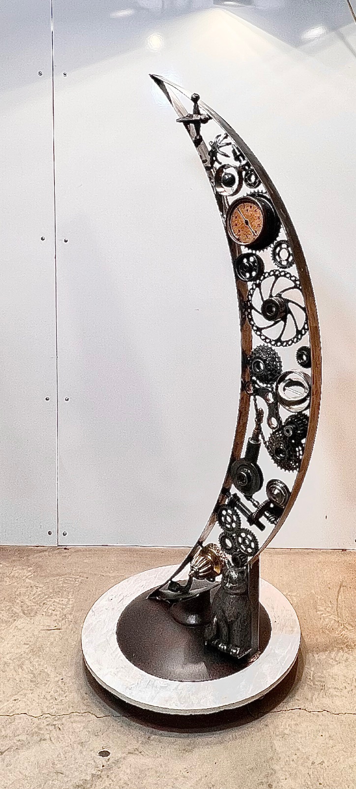 Cat and the Moon #352 65" tall $595