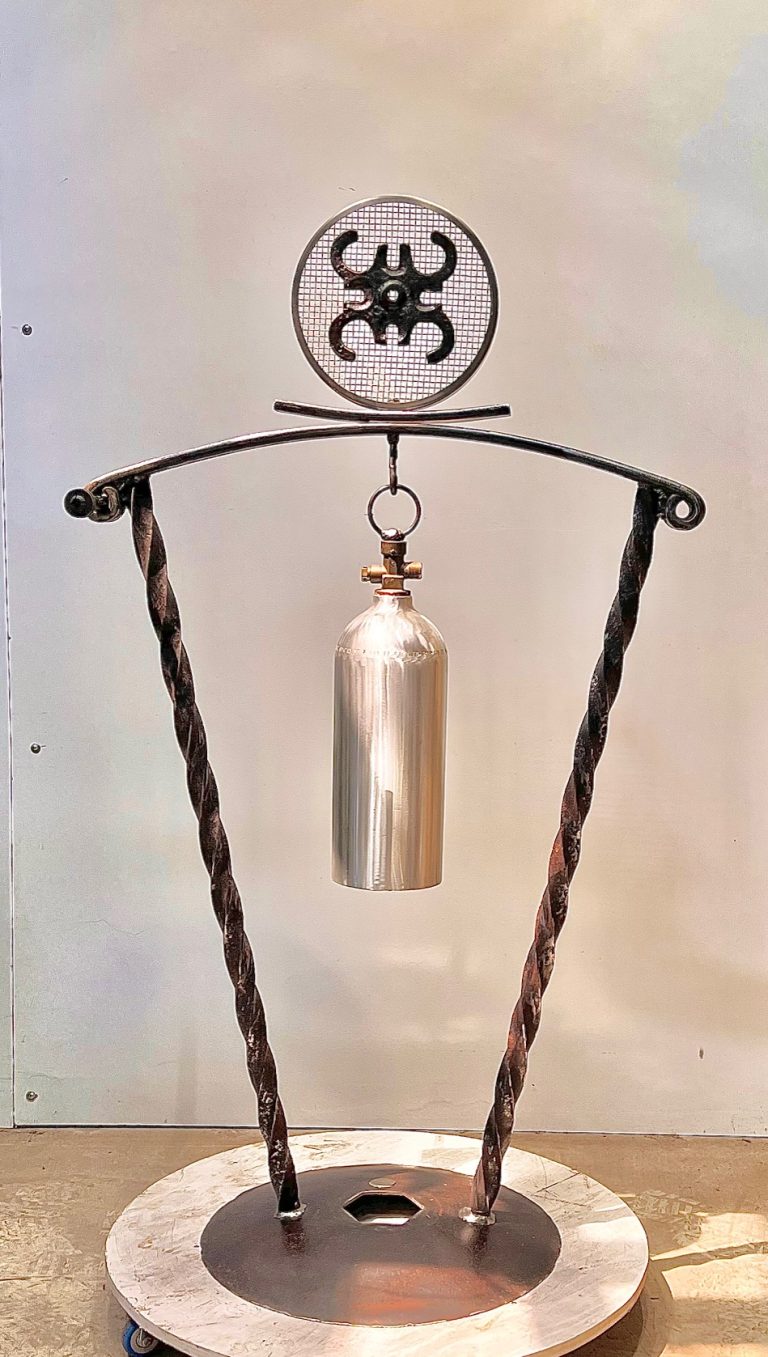Silver Gong #363 49" tall $350