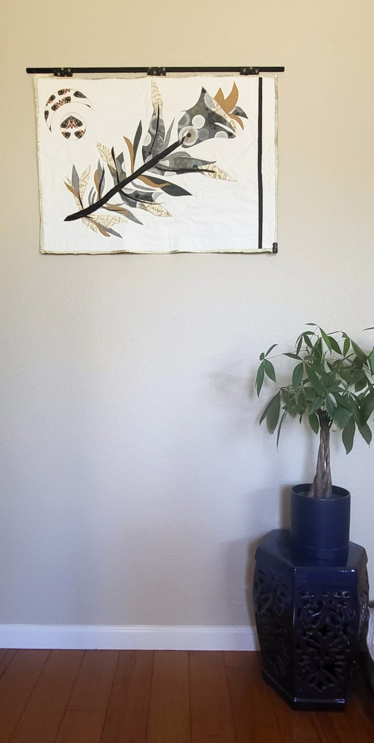 Drifting 1-art quilt 22x35 inches $150