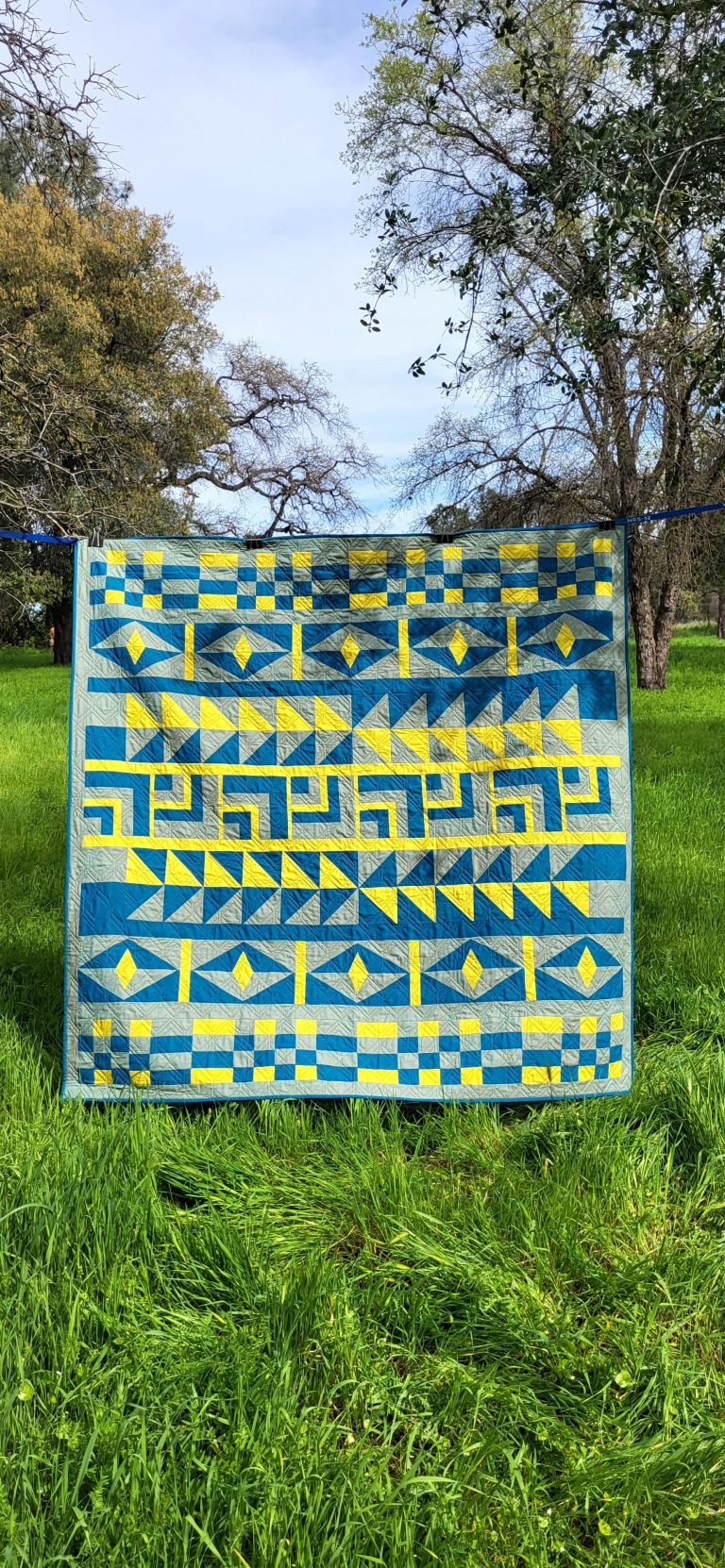 Mod Deco Throw Quilt $300