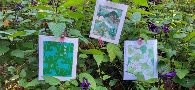 Quilted Greeting Cards $5 per card