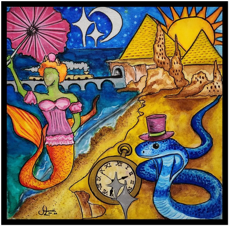 Chagall Dreams meets Pop Art 768x758